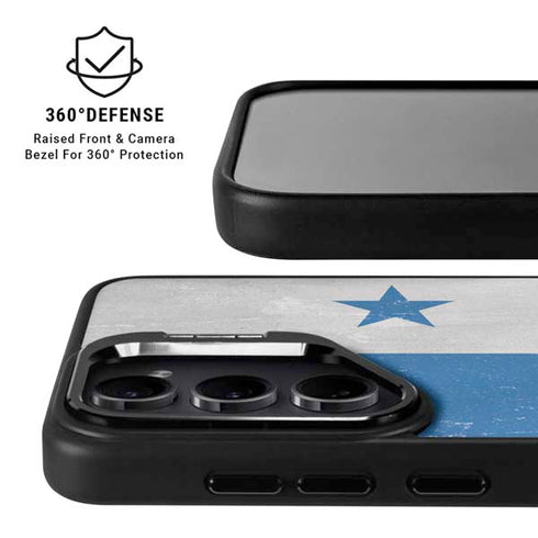 Panama Flag Distressed Galaxy S24 FE Kickstand Case